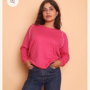 Camp Collection Pink Long Sleeve Tee